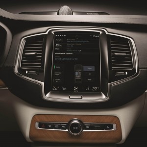 Photo réglages audio écran tactile Volvo XC90 II (2014)