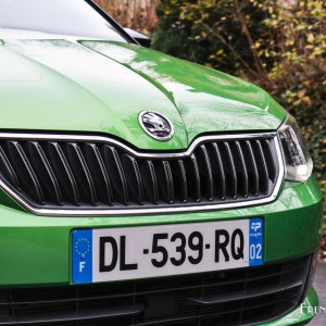 Calandre avant nouvelle Skoda Fabia 3 (Décembre 2014)