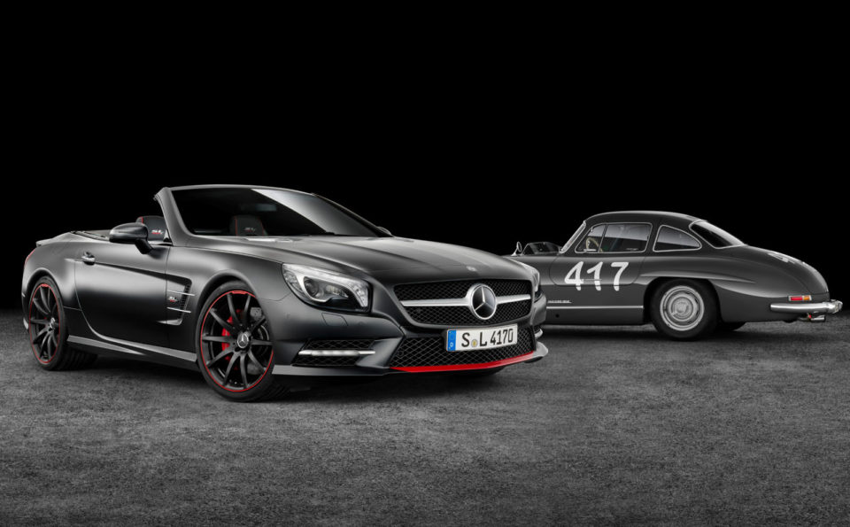 Mercedes SL Mille Miglia 417 (2015) et 300 SL Mille Miglia 417 (1955)