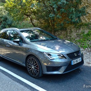 Photo 3/4 avant SEAT Leon ST Cupra – 2.0 TSI 280 (Avril 2015)