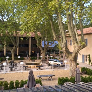Cour intérieure – Domaine de Manville – Les Baux de Provence (1