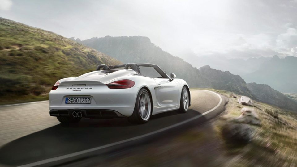 Photo officielle Porsche Boxster Spyder (2015)