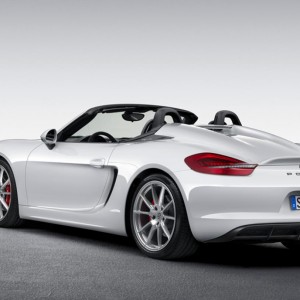 Photo 3/4 arrière Porsche Boxster Spyder (2015)