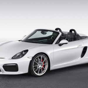 Photo 3/4 avant Porsche Boxster Spyder (2015)