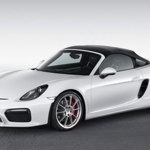 Photo 3/4 avant Porsche Boxster Spyder (2015)