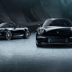 Photo officielle Porsche Boxster et 911 Carrera Black Edition (2