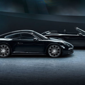 Photo officielle Porsche Boxster et 911 Carrera Black Edition (2