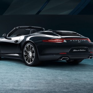 Photo officielle Porsche Boxster et 911 Carrera Black Edition (2