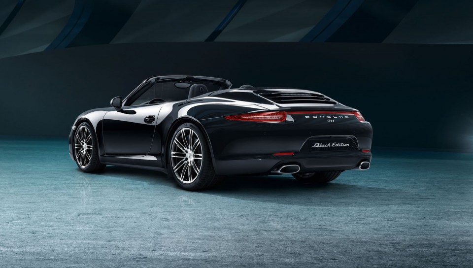 Photo officielle Porsche Boxster et 911 Carrera Black Edition (2