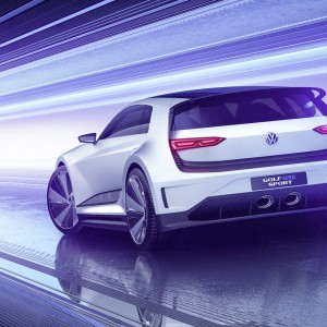 Photo 3/4 arrière Volkswagen Golf GTE Sport Concept (2015)