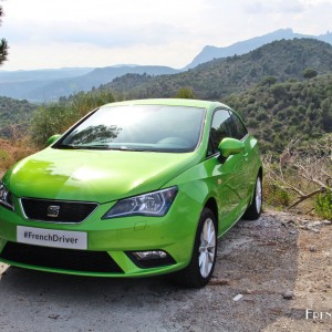 Photo test SEAT Ibiza Connect restylée Vert Lima (Juin 2015)