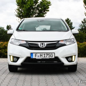 Photo face avant nouvelle Honda Jazz III Blanc Orchidée (2015)