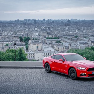 Photo officielle Ford Mustang 2015 : roadtrip Paris-Deauville