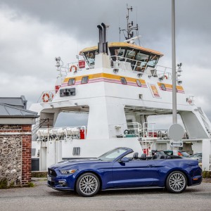 Photo officielle Ford Mustang 2015 : roadtrip Paris-Deauville