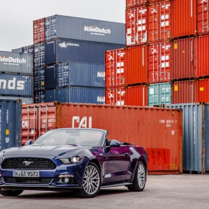 Photo officielle Ford Mustang 2015 : roadtrip Paris-Deauville