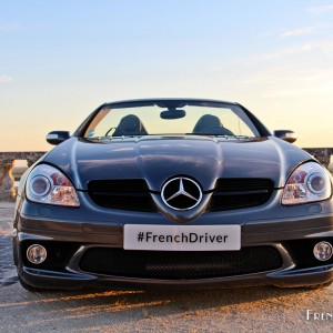 Photo face avant Mercedes SLK 55 AMG – SuperCar RoadTrip