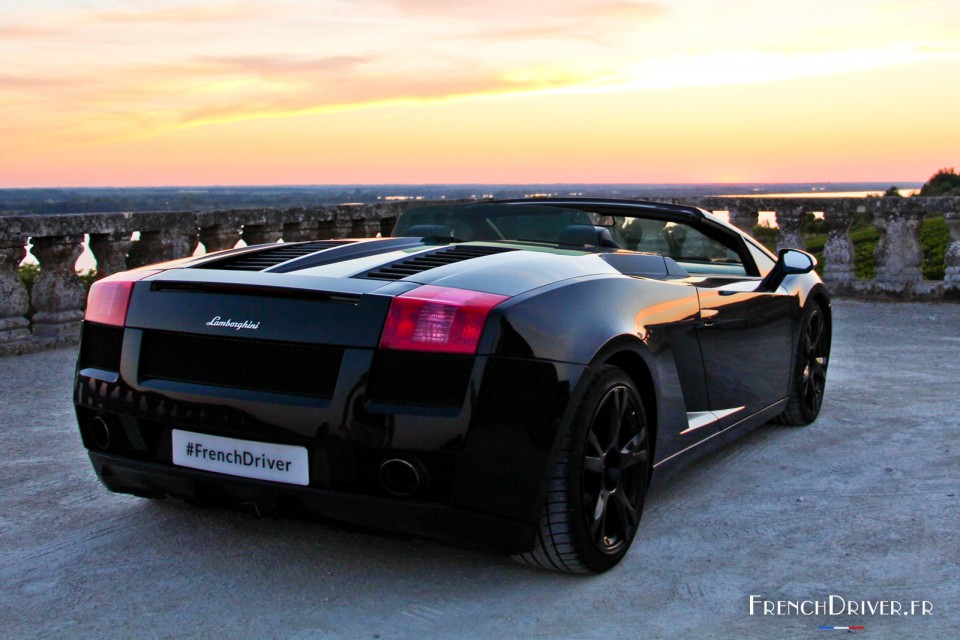 Photo 3/4 arrière Lamborghini Gallardo Spyder