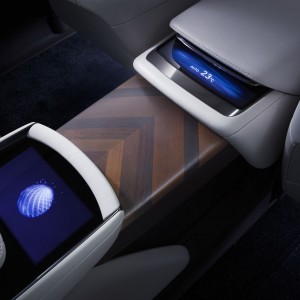 Photo détail console centrale arrière Concept Lexus LF-FC (201