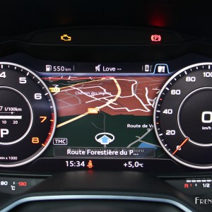 Photo combiné Virtual Cockpit Audi TT Roadster (2015) – 2.0 TFS
