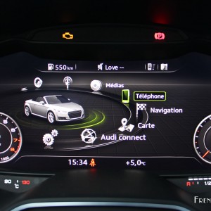 Photo Menu Virtual Cockpit Audi TT Roadster (2015) – 2.0 TFSI 23