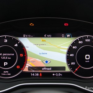 Photo combiné virtual cockpit nouvelle Audi A4 (2016)
