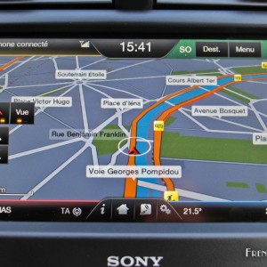 Photo navigation GPS écran tactile SYNC 2 Ford Mondeo Vignale H
