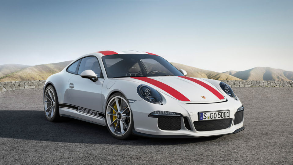Photo officielle nouvelle Porsche 911 R (2016)