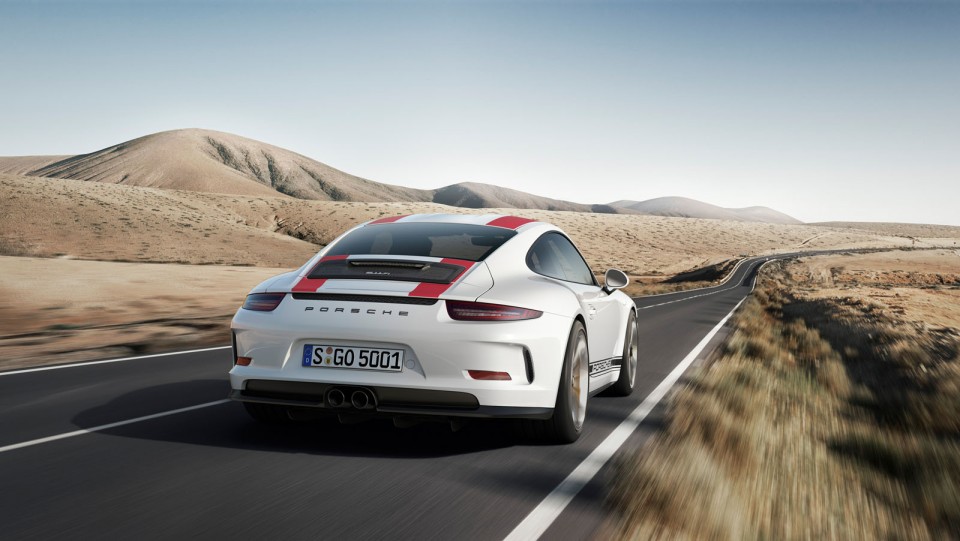 Photo officielle nouvelle Porsche 911 R (2016)