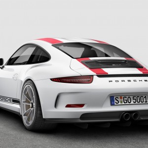 Photo 3/4 arrière nouvelle Porsche 911 R (2016)