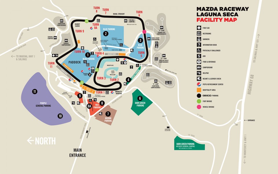 Les circuits du monde : Mazda Raceway Laguna Seca