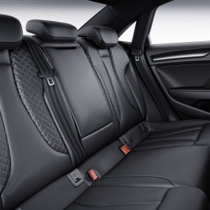 Photo banquette arrière cuir nouvelle Audi S3 Sedan (2016)