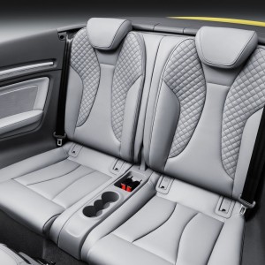 Photo sièges arrière nouvelle Audi S3 Cabriolet  (2016)