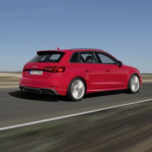 Photo 3/4 arrière nouvelle Audi A3 Sportback (2016)