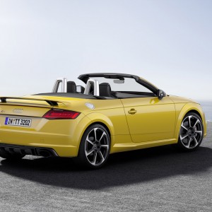 Photo officielle 3/4 arrière Audi TT RS Roadster (2016)