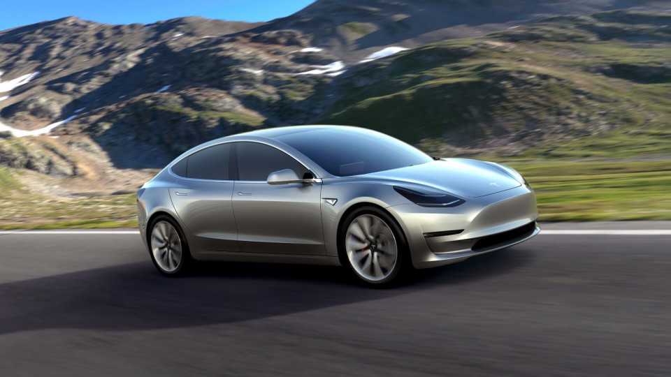 Photo 3/4 avant Tesla Model 3 (2017)