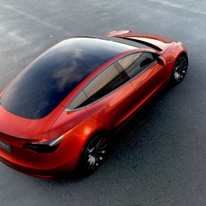 Photo 3/4 arrière Tesla Model 3 (2017)