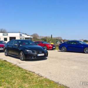 Photo essai gamme Lexus F sur circuit (2016)