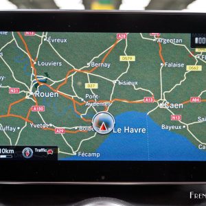 Photo navigation GPS écran Mercedes Classe C Coupé (2016)