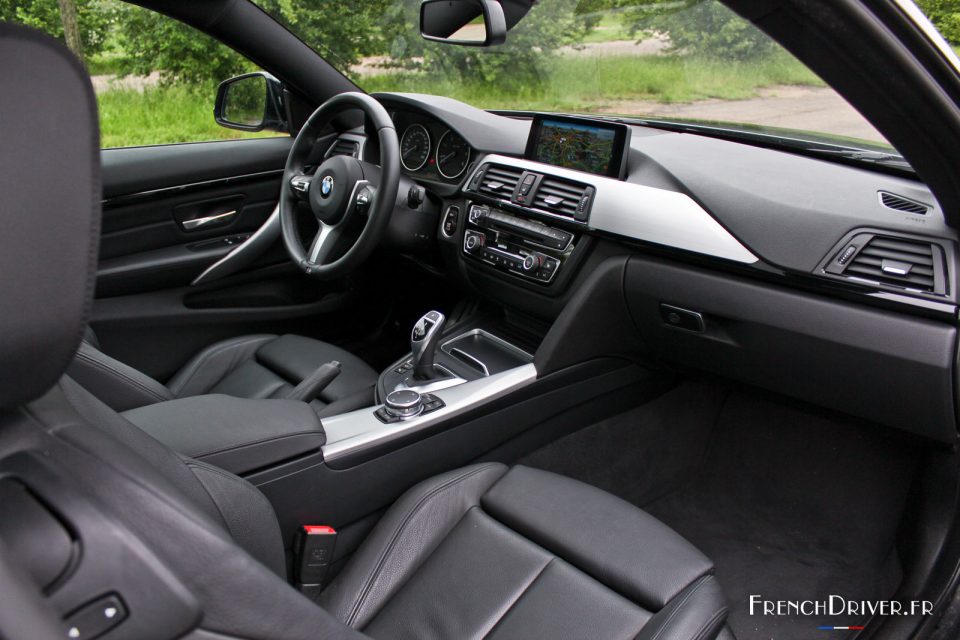 Photo intérieur cuir Dakota Schwarz BMW 430d Coupé - Série 4