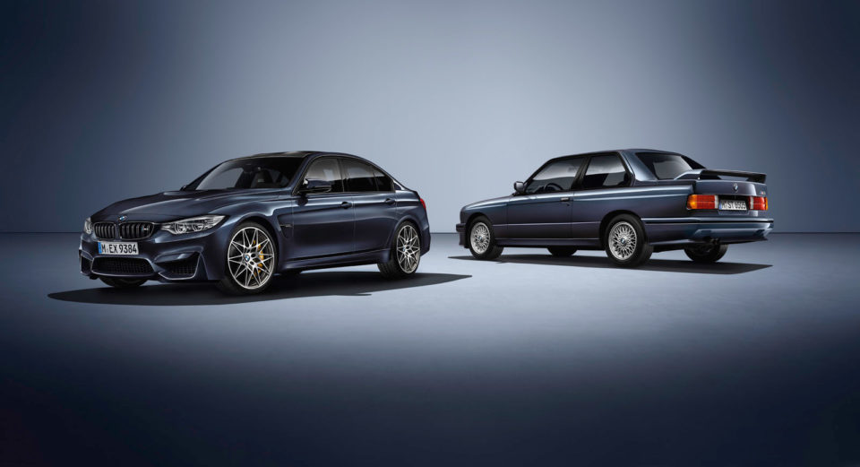 Photo officielle BMW M3 édition « 30 years M3 » (2016)