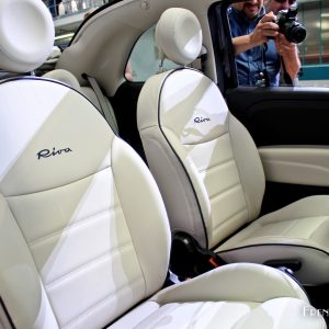 Photo sièges avant cuir ivoire Fiat 500 Riva (2016)