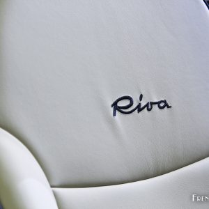 Photo détail siège avant cuir ivoire Fiat 500 Riva (2016)