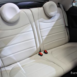 Photo sièges arrière cuir ivoire Fiat 500 Riva (2016)