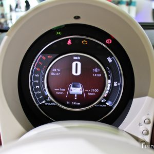 Photo combiné écran TFT 7 Fiat 500 Riva (2016)