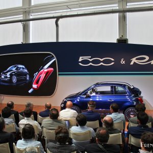 Photo présentation officielle Fiat 500 Riva (2016)