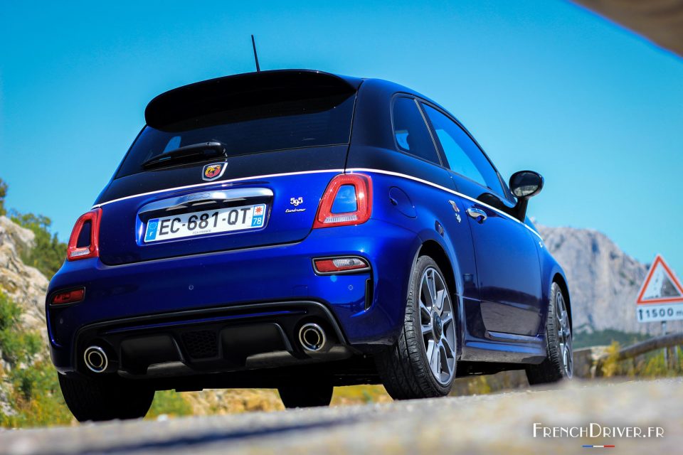 Photo vue arrière Abarth 595 Turismo restylée (2016)