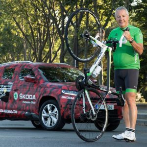 Photo Stephen Roche et Skoda Kodiaq – Paris – Tour de France 201