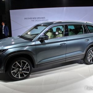 Photo profil statique Škoda Kodiaq – Présentation à Berlin (2