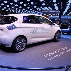 Photo 3/4 arrière Renault Zoé Z.E. 40 – Mondial Auto Paris 201