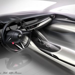 Photo design sketch intérieur Alfa Romeo Stelvio (2017)
